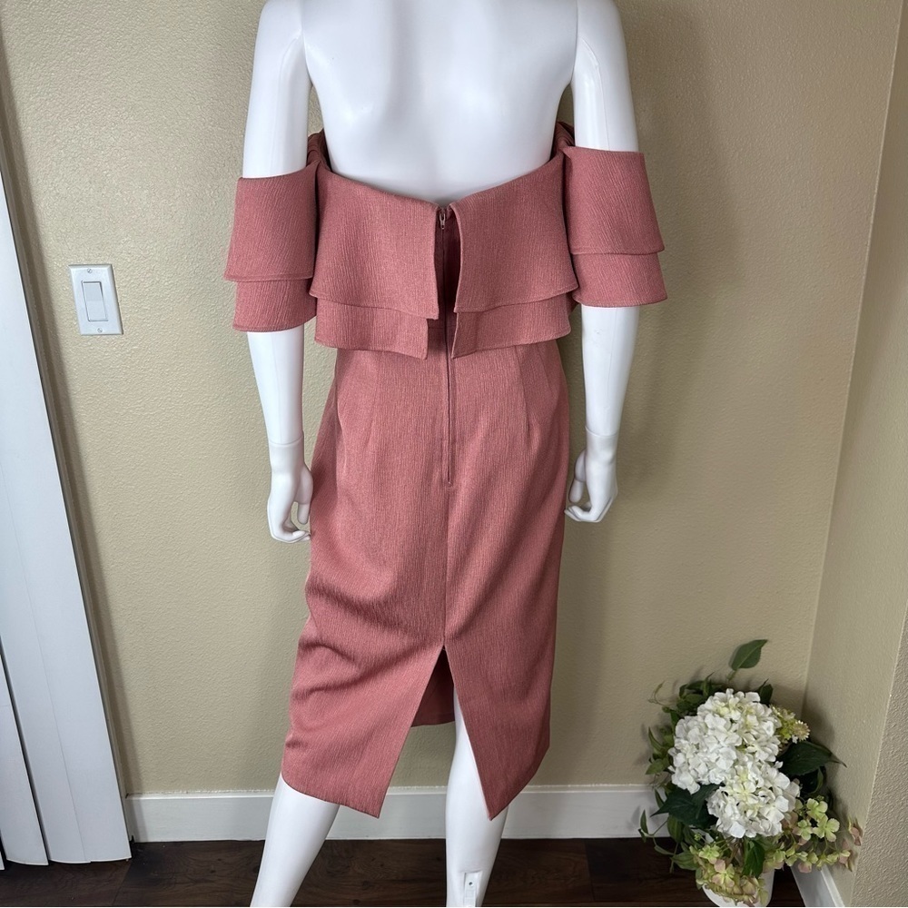 KEEPSAKE The Label Dress Size M No Reason Ruffle Off The Shoulder NWT - Picture 7 of 16